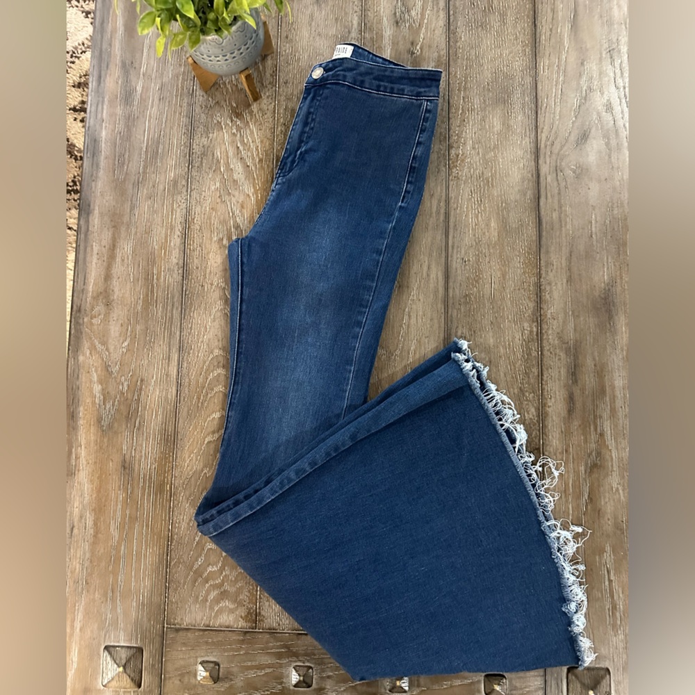 Women's Blank Paige Flare Jeans - Picture 2 of 13